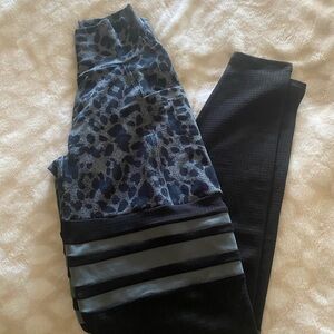 Bombshell Sportswear Gray and Black Leggings